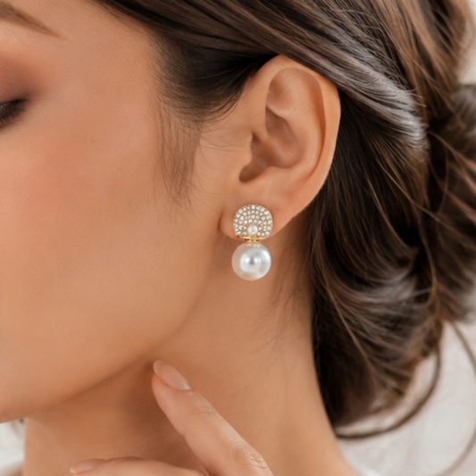Elegant Drops Crystal Studs