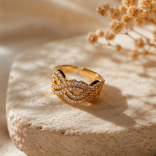 Infinity Wave Adjustable Ring
