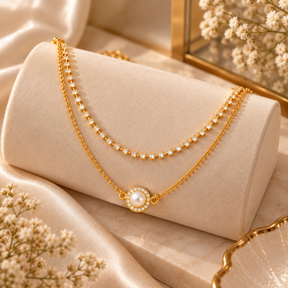 Alora Pearl Luxe Gold Chain