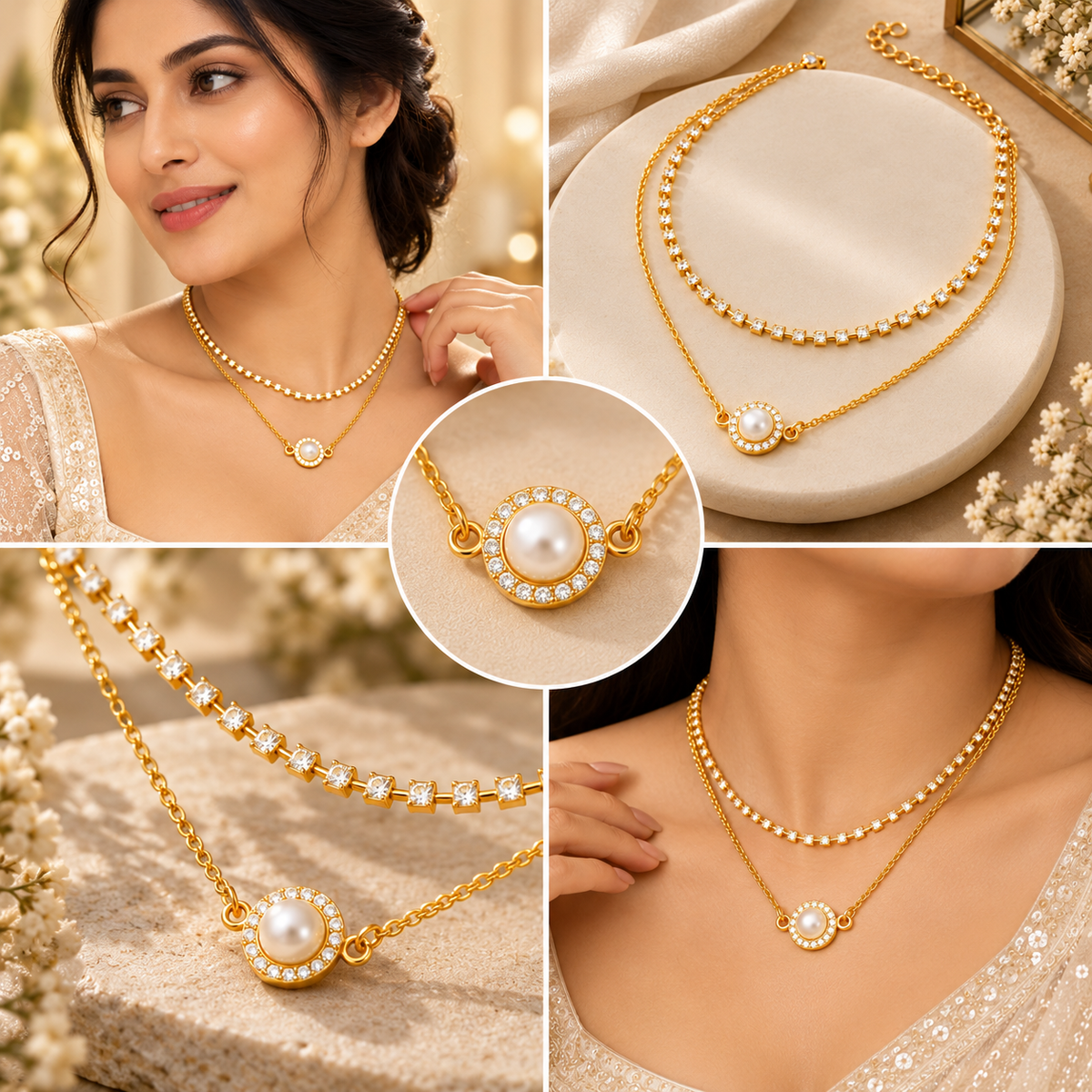 Alora Pearl Luxe Gold Chain