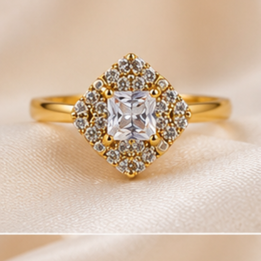 Aurora Stone Adjustable Ring
