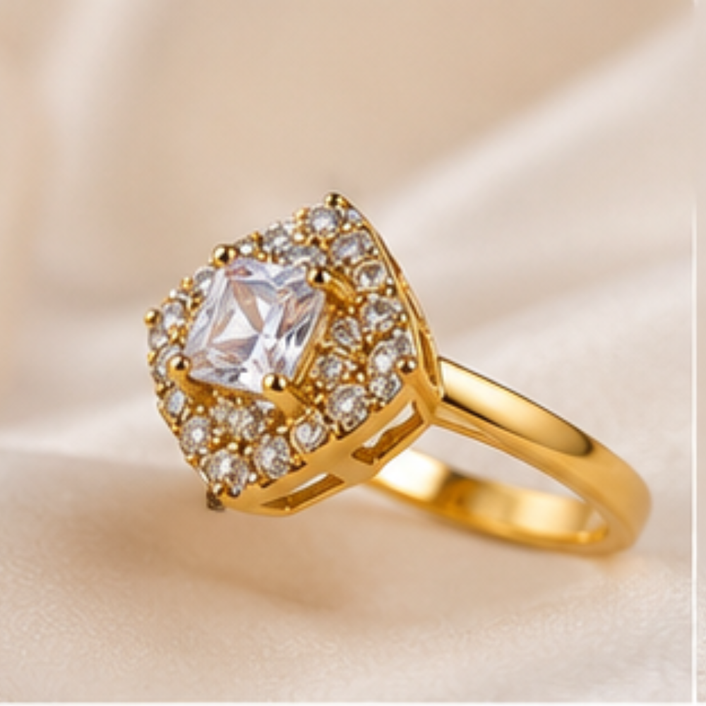 Aurora Stone Adjustable Ring