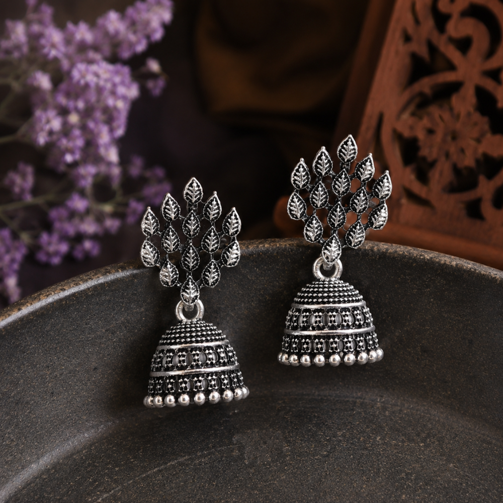 Vira Oxidised Earrings