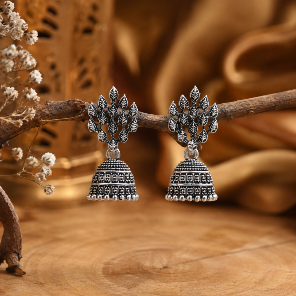 Vira Oxidised Earrings