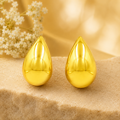Classic Twist Gold Drop Studs