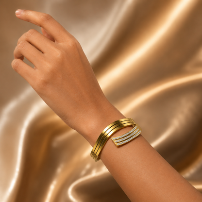 Curve Open Cuff Bracelet
