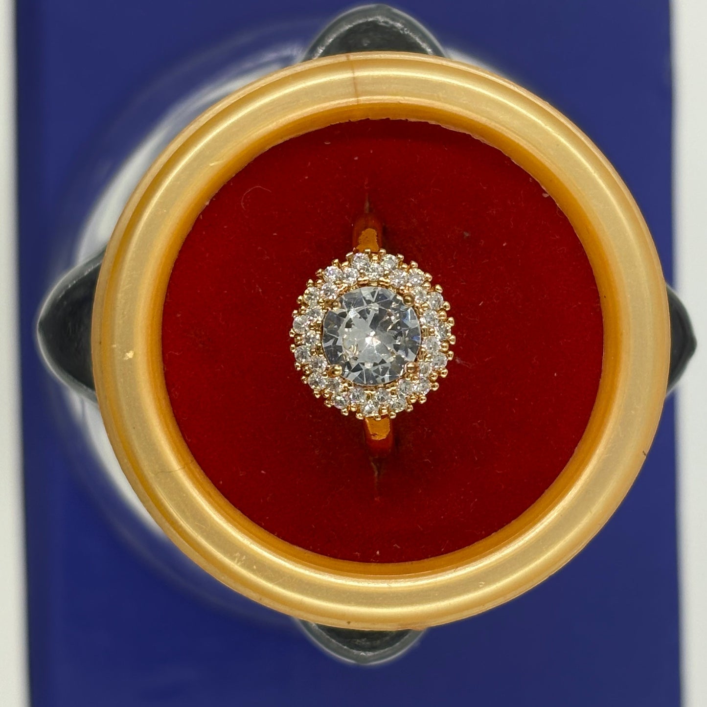 Crystal Dimond Adjustable Ring