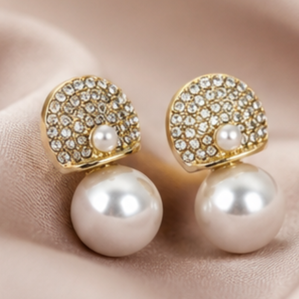Elegant Drops Crystal Studs