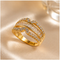 Jasmin Gold Adjustable Ring