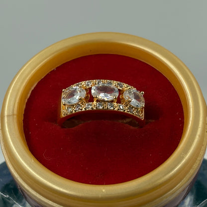 Floral Halo Adjustable Ring
