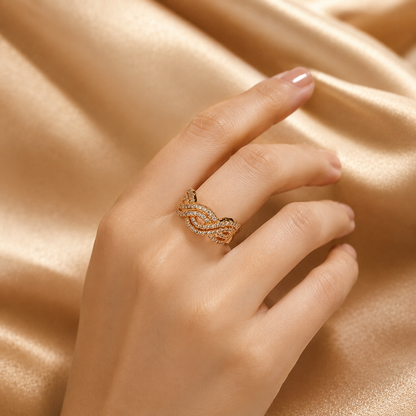 Infinity Wave Adjustable Ring