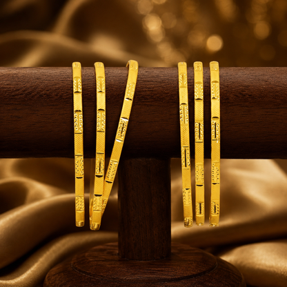 Ishani Gold Bangles (Set of 6)