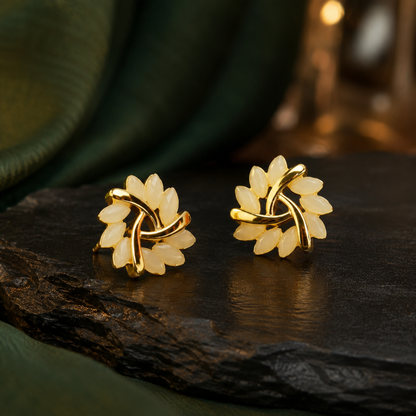 Ivory Lotus Earrings