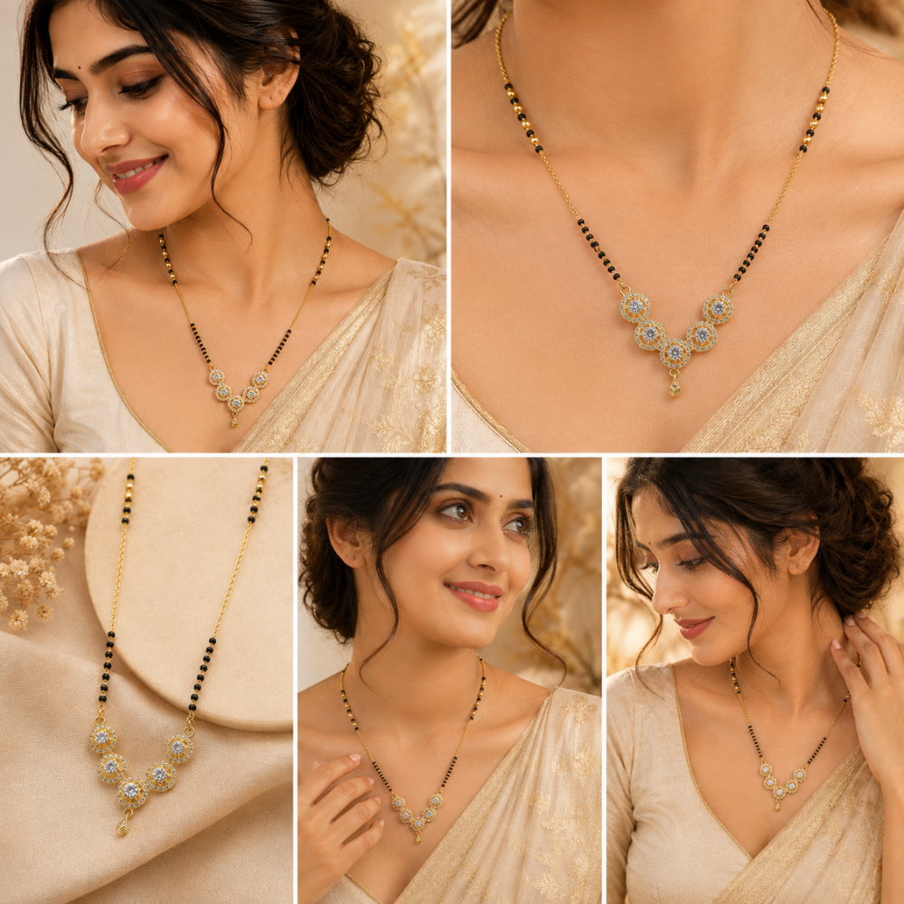 Kiara Five Bloom Mangalsutra