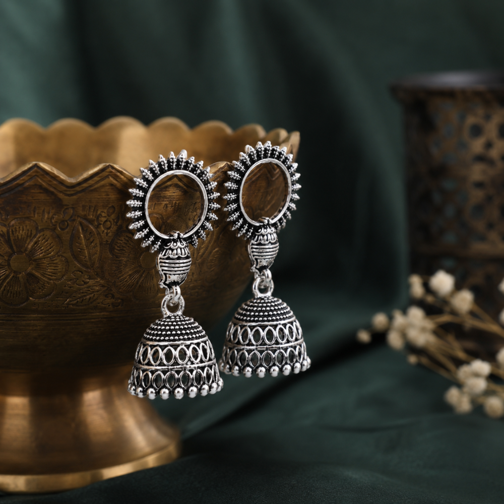 Noor Chakra Earrings Black