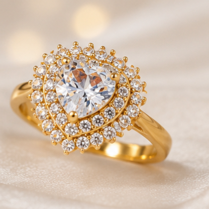 Queen's Heart Adjustable Ring