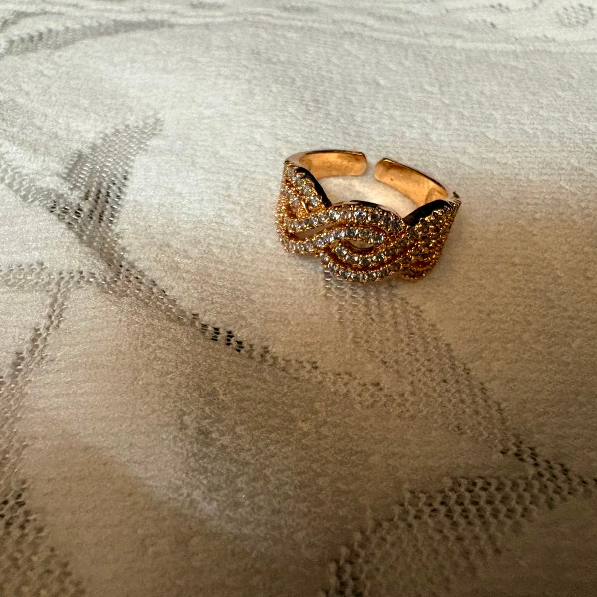 Infinity Wave Adjustable Ring