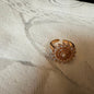 Pearl Sunflower Adjustable Ring