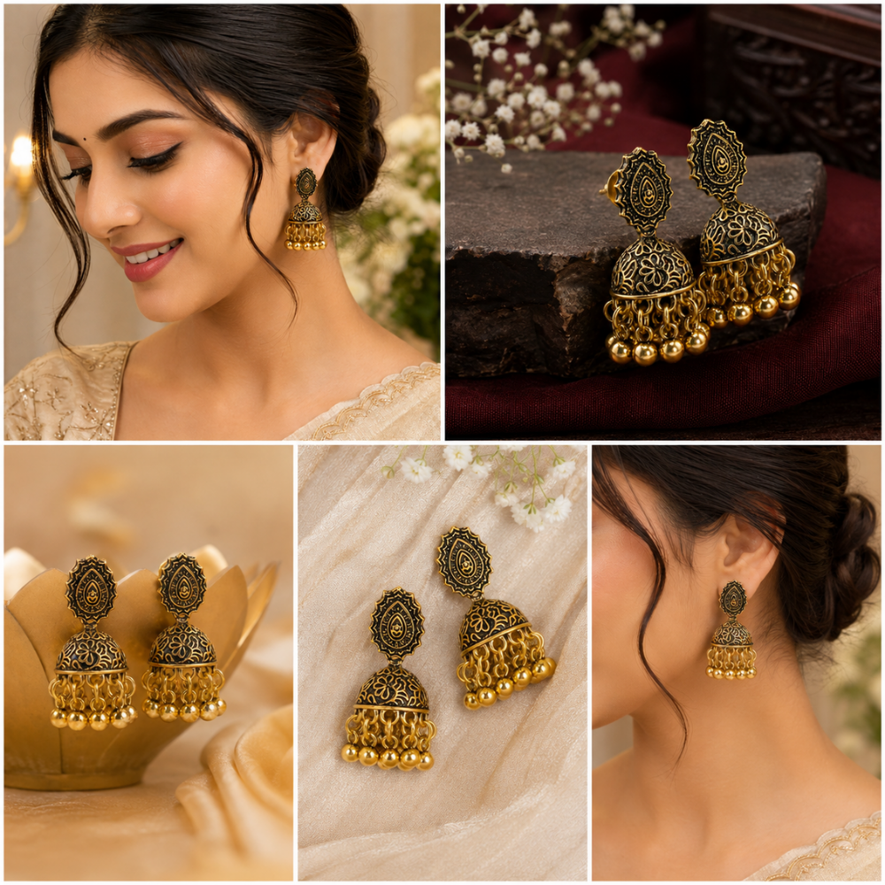 Vanya Vintage Jhumka Earrings