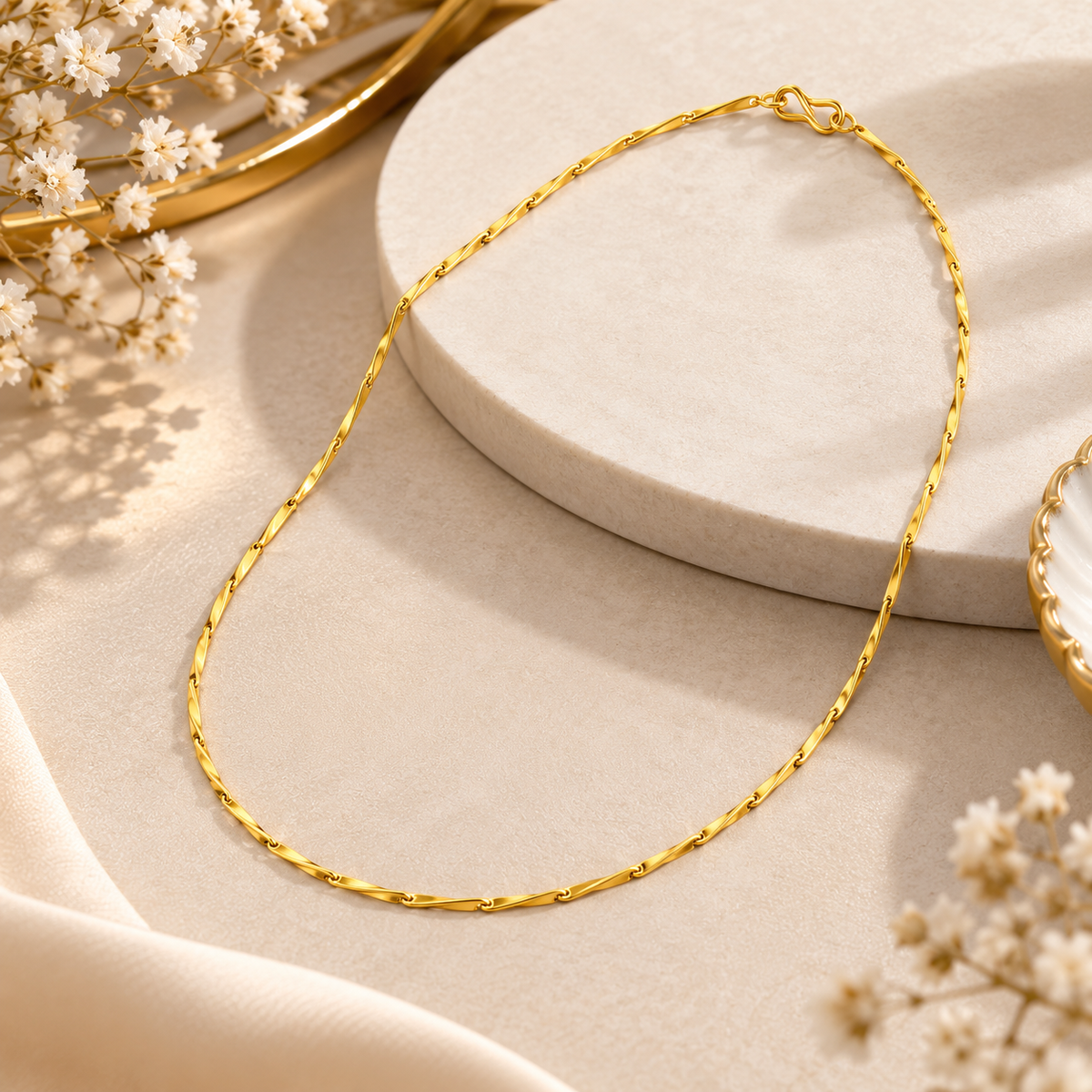 Ziva Gold Plated Link Chain