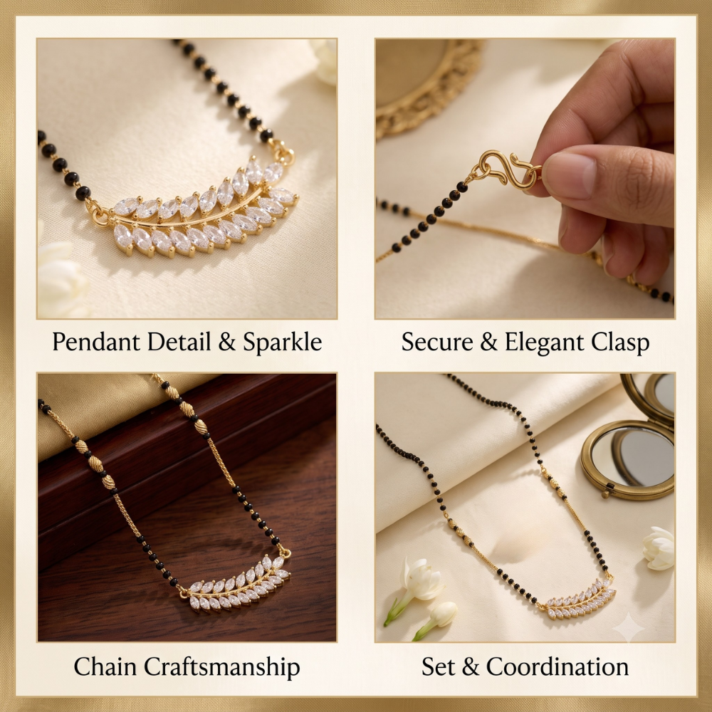 Ovisha Leaf Mangalsutra
