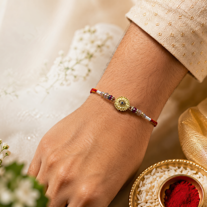 Sun rounding Rakhi
